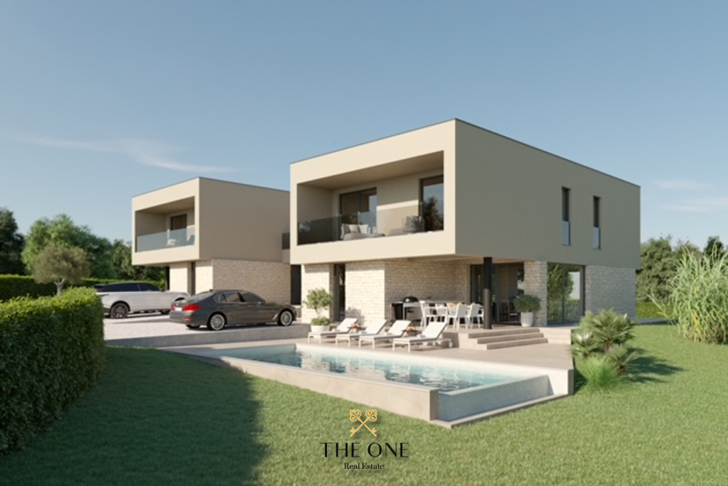 Newly built semi-detached villa offers 4 bedrooms, 4 bathrooms, toilet, private pool.